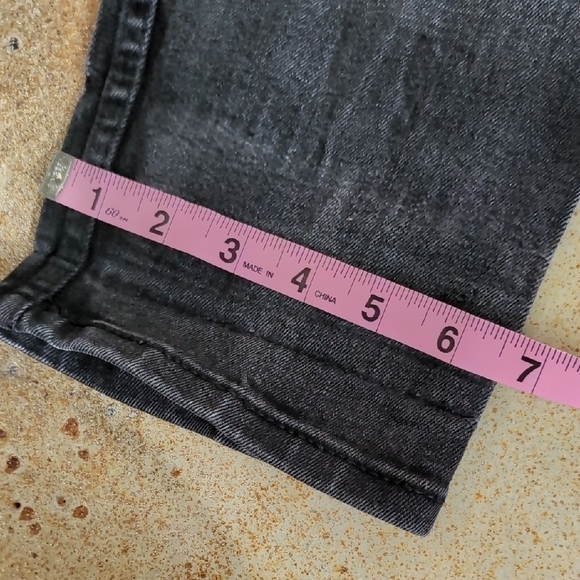 Levi's | 512 Black Acid Stretch Jeans with Distressed Vintage Style Size 32 - Picture 10 of 10